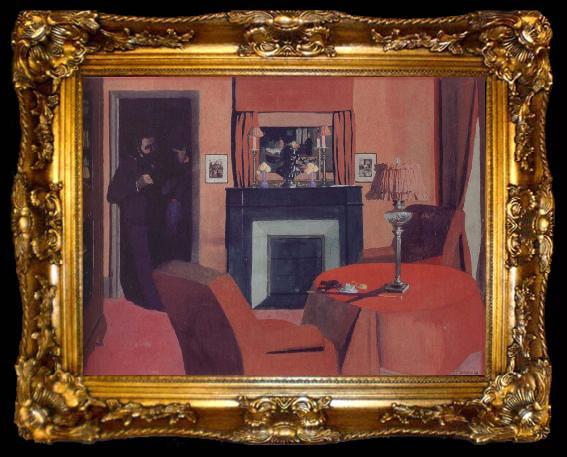 framed  Felix  Vallotton The Red Room, ta009-2